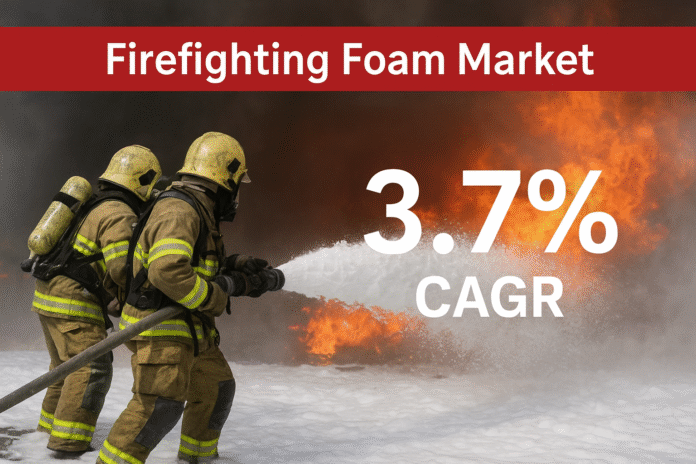 Global Firefighting Foam Market Set to Reach USD 7.2 Billion by 2032 Growing Focus on Safety and Environmental Sustainability Drives Demand Global Firefighting Foam Market Set to Reach USD 7.2 Billion by 2032: Growing Focus on Safety and Environmental Sustainability Drives Demand